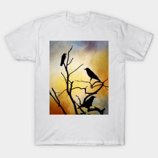 Crow Birds on Tree Bird 95 T-Shirt